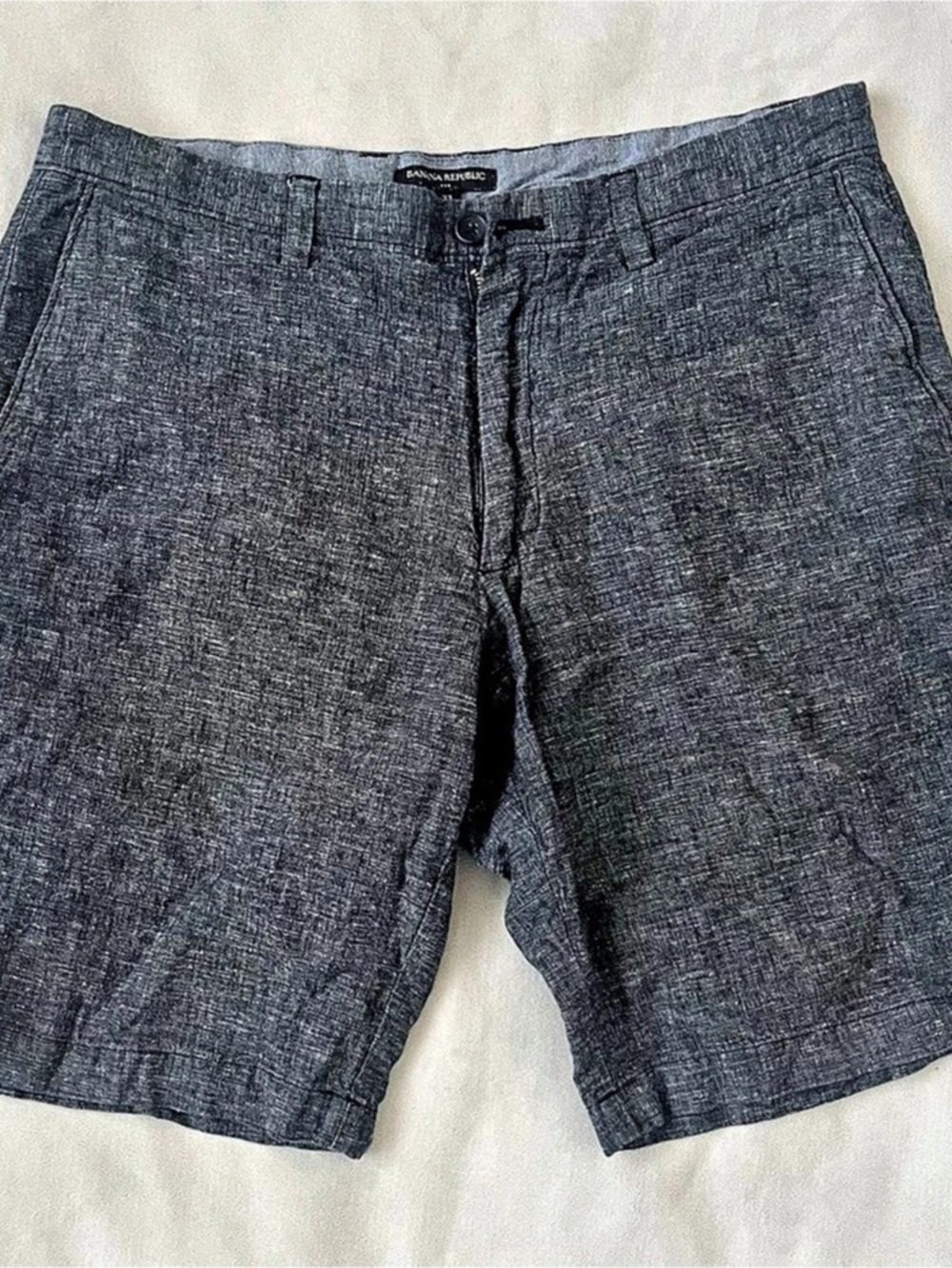 Banana Republic Men's Flat Front Shorts Gray Waist 33